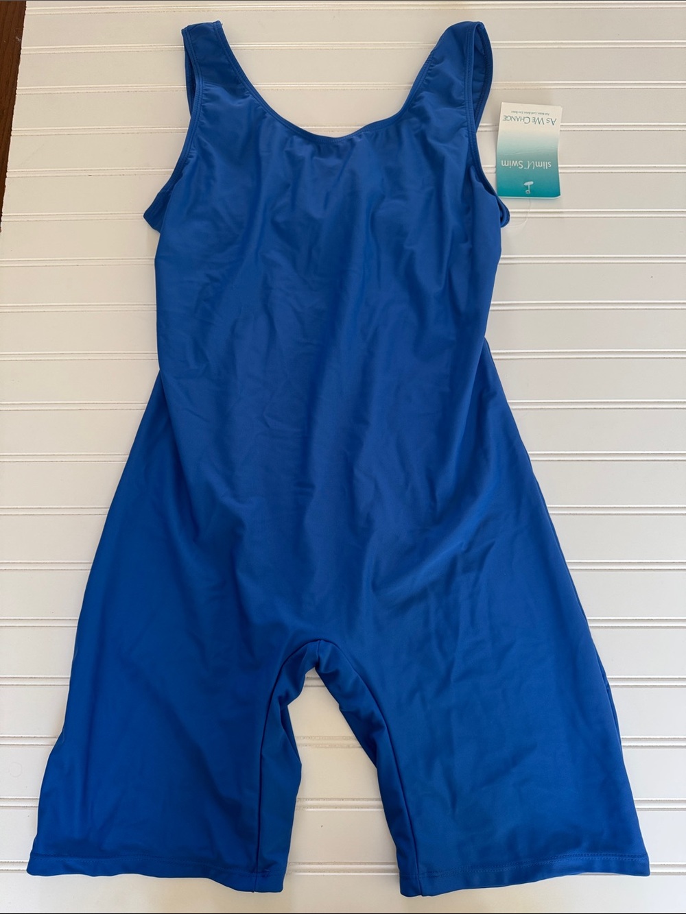 Women's One Piece Bathing Suits, Boyleg Slim U Swim size 12 NWT
